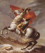 Jacques-Louis  David napoleon crossing the alps oil